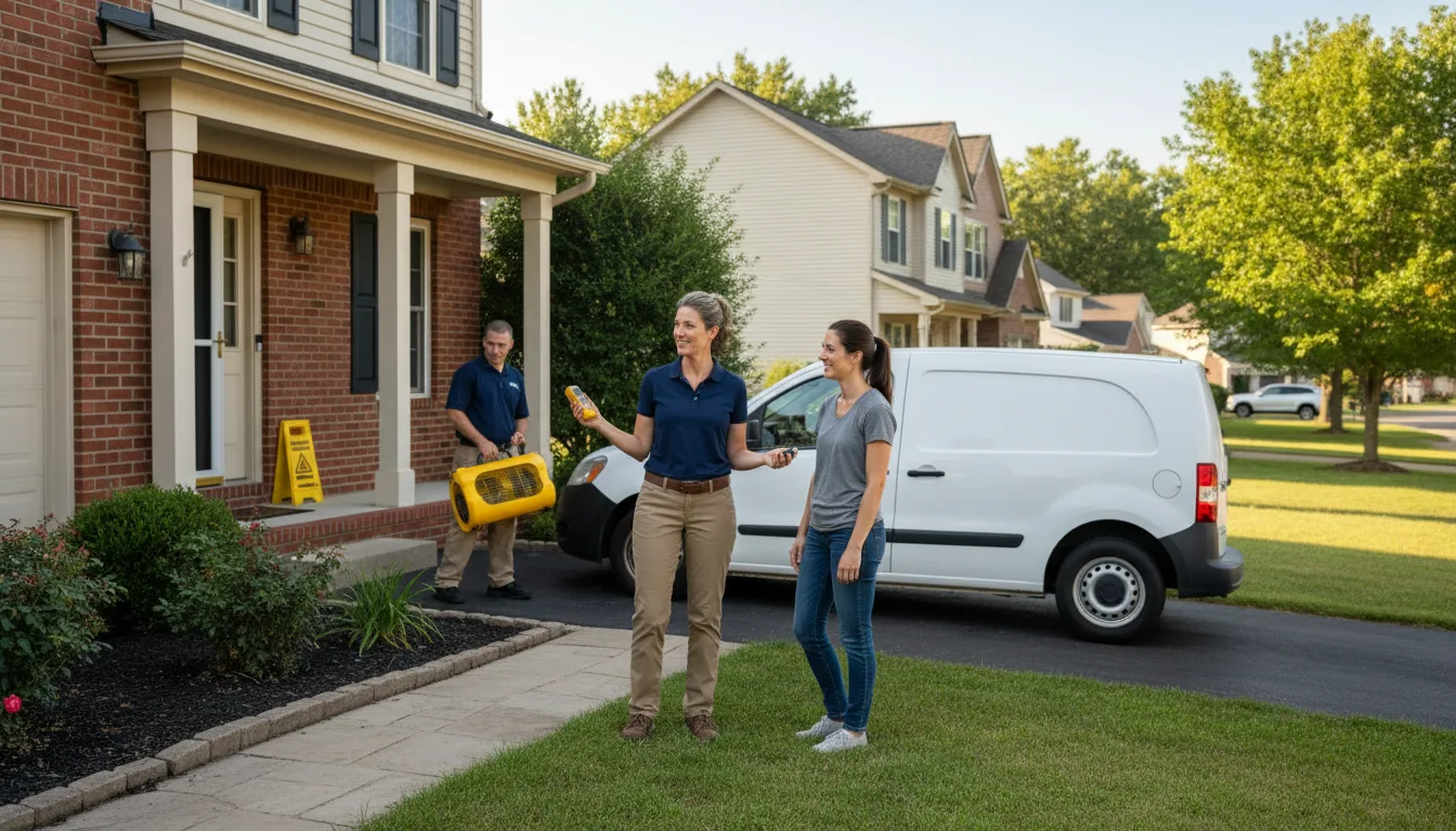 Residential water damage restoration in Bloomfield, NE